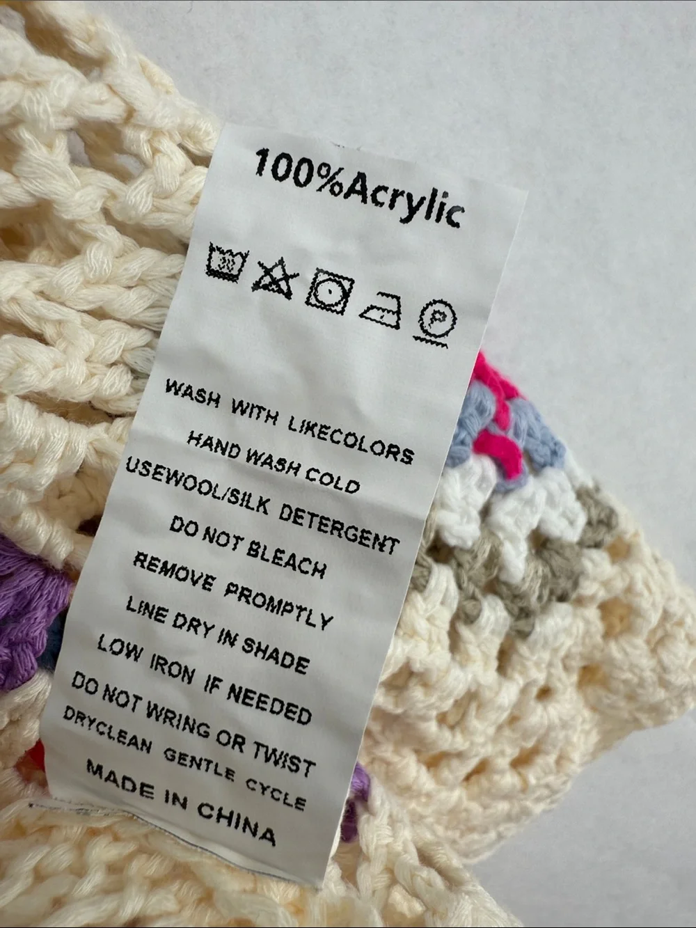 Women's Floral Crochet Cardigan Hollow Out Long Sleeve Open Front Sweater Y2K - Picture 10 of 10